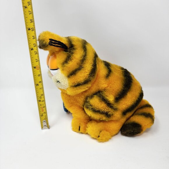Vtg Tag 1981 Dakin Garfield Mini Plush 6" Stuffed Animal Toy Shredded Clippings - Picture 9 of 11